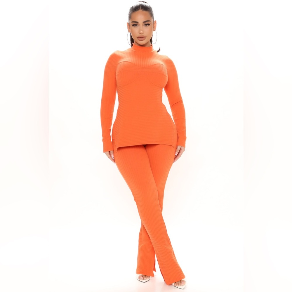 Fashion Nova Samora Knitted Pant Set